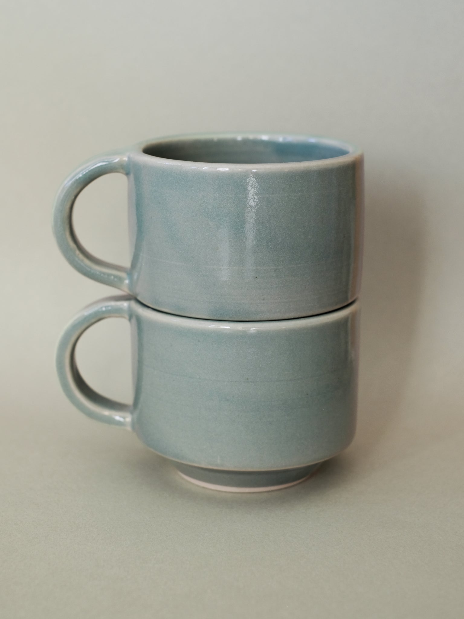 C-handle Stacking Mug — Blue