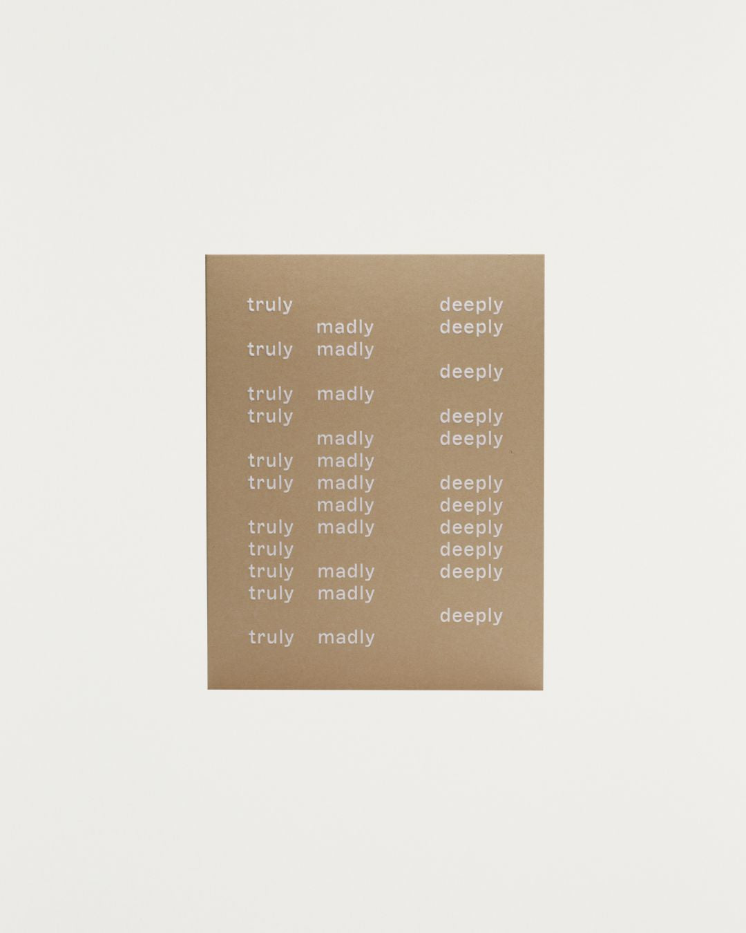 Truly Madly Deeply